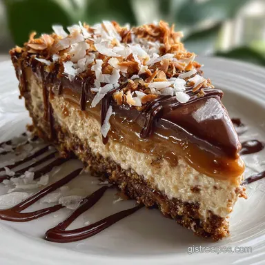 NoBake German Chocolate Cheesecake: No-Bake