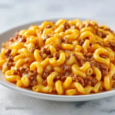 Cheeseburger Pasta: One-Pot and Creamy Recipe Card
