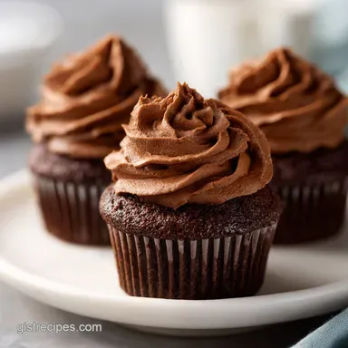 Peanut Butter Chocolate Cupcakes in 45 Min Recipe Card