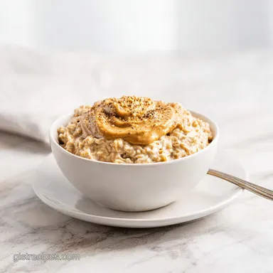 Peanut Butter Oatmeal in 10 Minutes: Silky Recipe Card