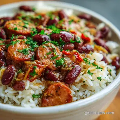 Popeyes Red Beans and Rice Recipe in 2 Hours 50 Minutes Recipe Card