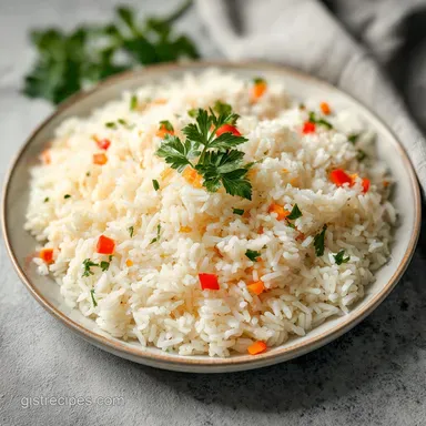 Puerto Rican White Rice Recipe for 6 Servings Recipe Card