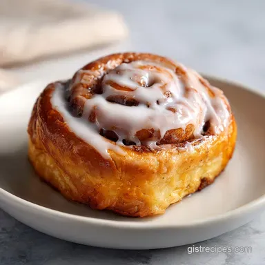 Puff Pastry Cinnamon Rolls with Maple Icing