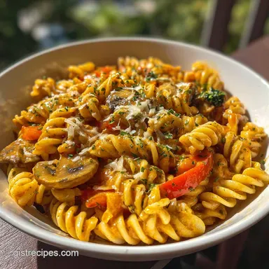 Rasta Pasta Recipe in 40 Minutes Recipe Card
