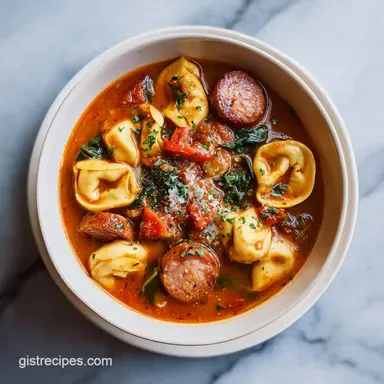 Sausage and Tortellini Soup in 30 Minutes