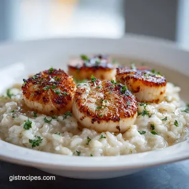 Scallops and Risotto for 4 Servings