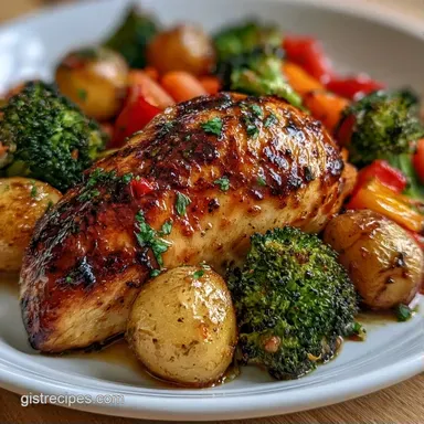 Simple Family Meal for 4 Servings Recipe Card