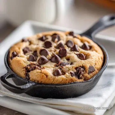 Skillet Chocolate Chip Cookie: Crispy Edges