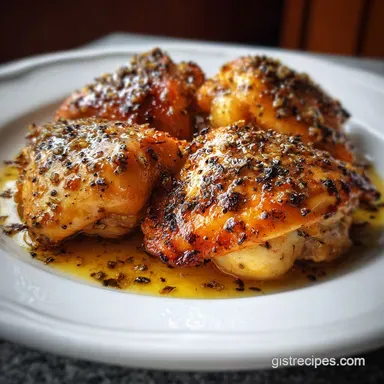 Honey Mustard Chicken Slow Cooked for 6 Hours Recipe Card