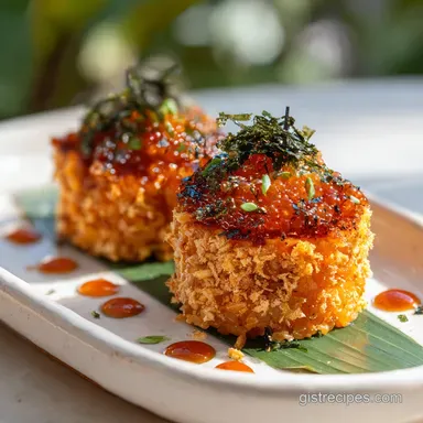 Spicy Tuna Crispy Rice Recipe for 18 Servings Recipe Card