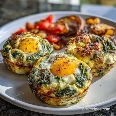 Spinach Feta Egg Muffins: Total 35 Min