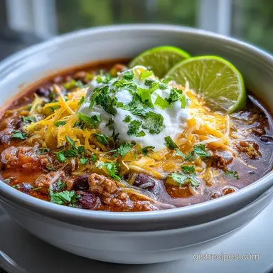 Easy Taco Soup Recipe with Ground Beef