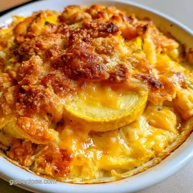 Yellow Squash Casserole for 8 Servings