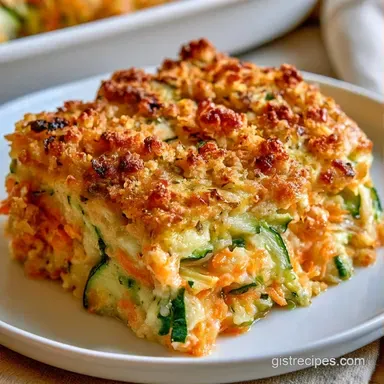 Zucchini Stuffing Casserole in 45 Min Recipe Card