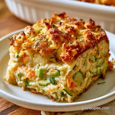 Zucchini Stuffing Casserole in 45 Min