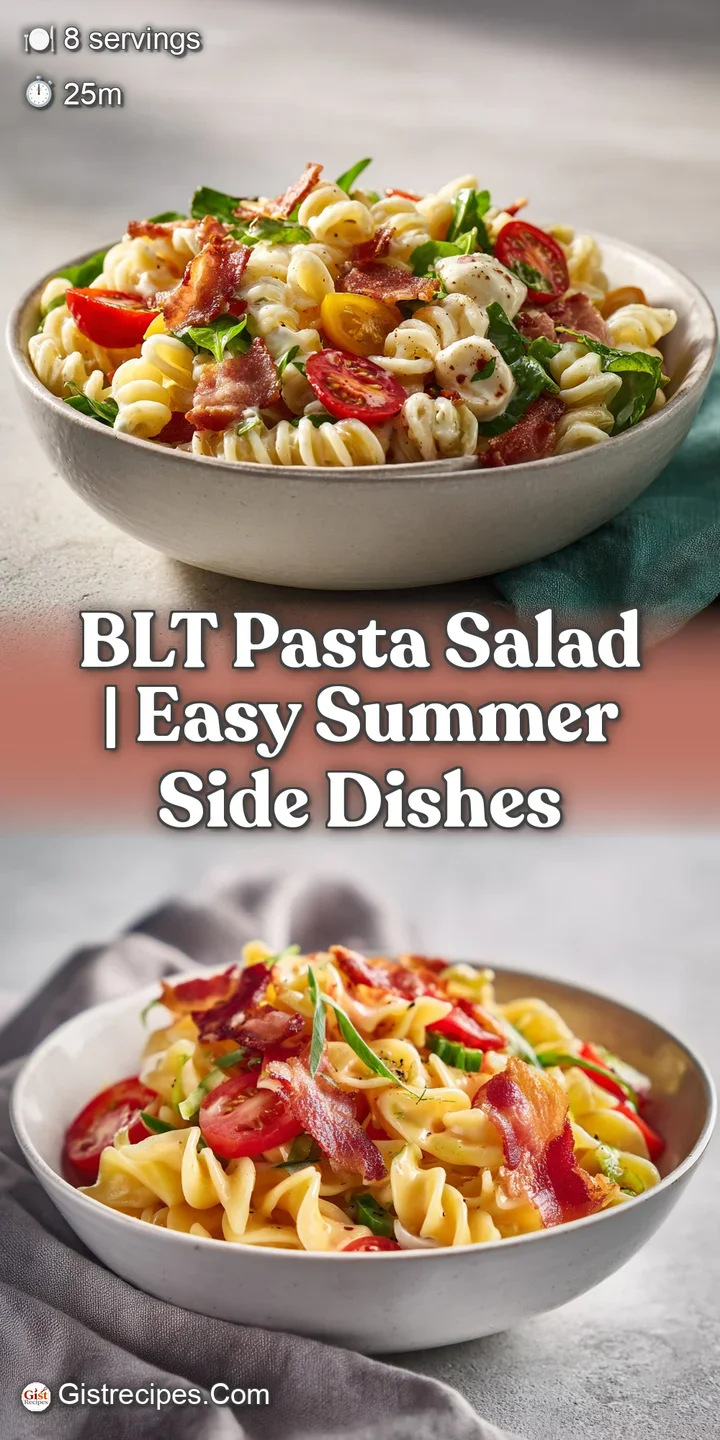 Close-up of chewy pasta coated in rich, creamy dressing with visible pieces of crunchy bacon and juicy tomato.