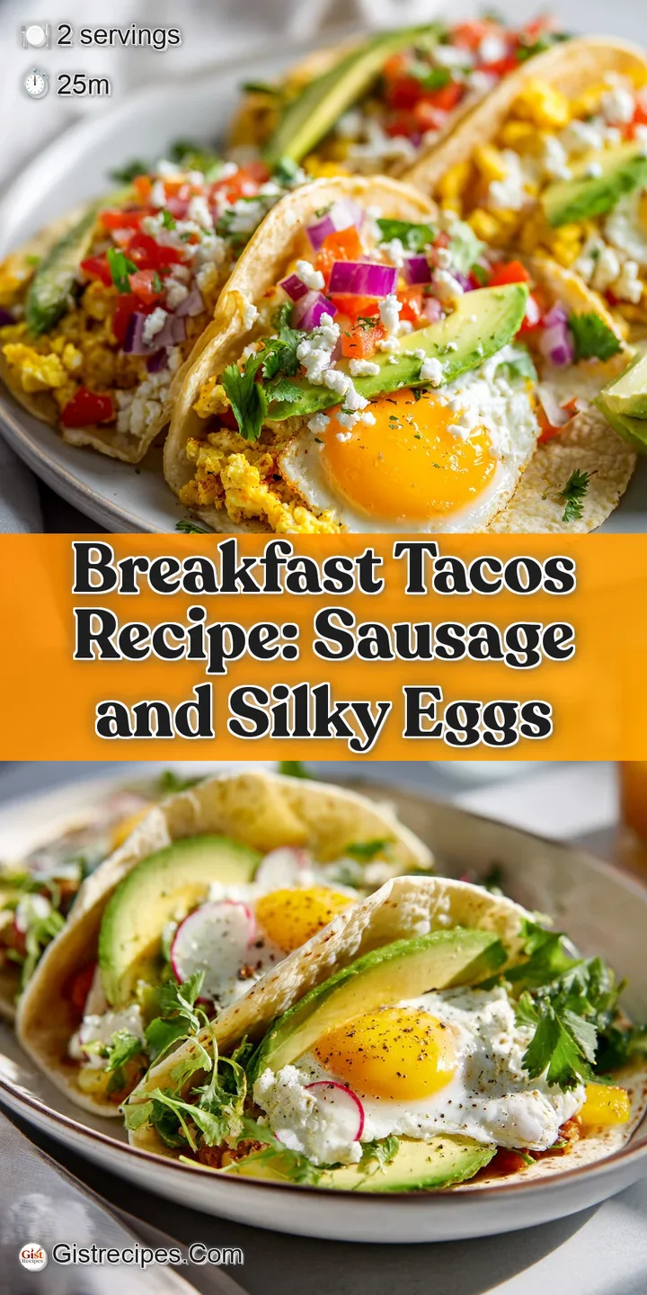 Close-up of a breakfast taco: soft tortilla embraces creamy eggs, sharp cheddar, and bright pops of red salsa, promising a...