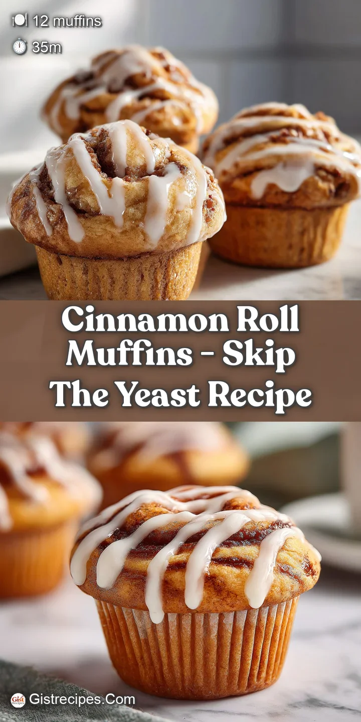 Close-up of a cinnamon roll muffin revealing swirls of cinnamon filling and a rich, buttery texture, promising a sweet treat.