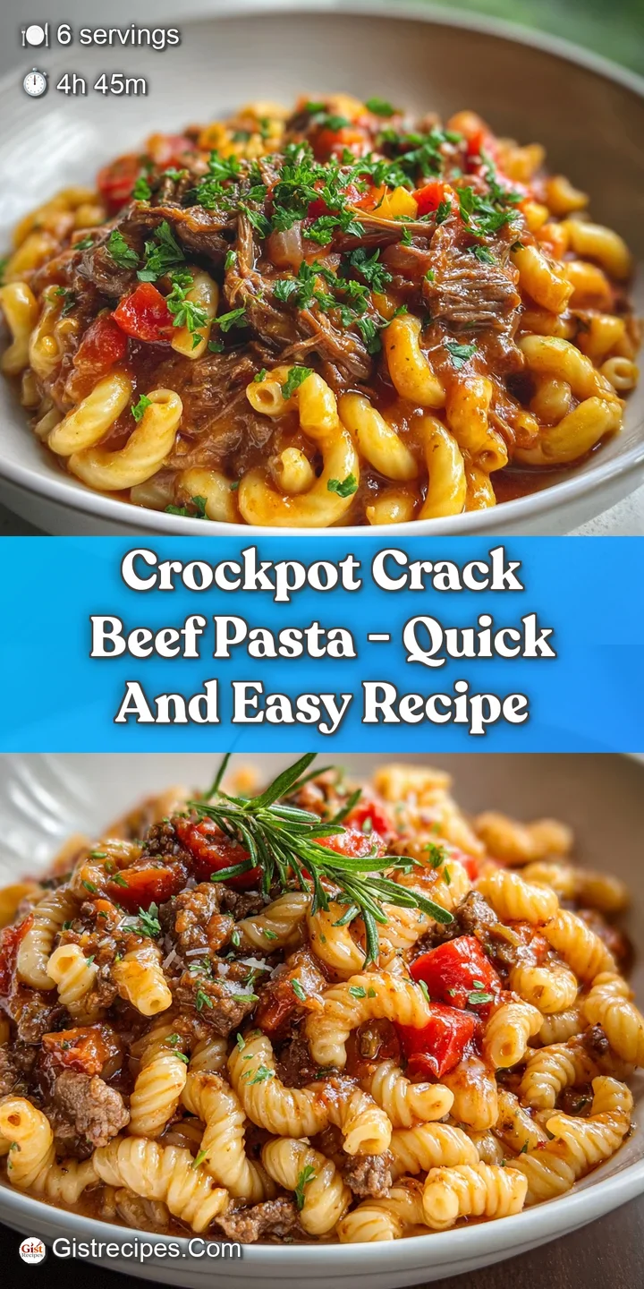 Close-up of tender, shredded beef nestled amongst creamy pasta, glistening under the light with specks of herbs for added ...