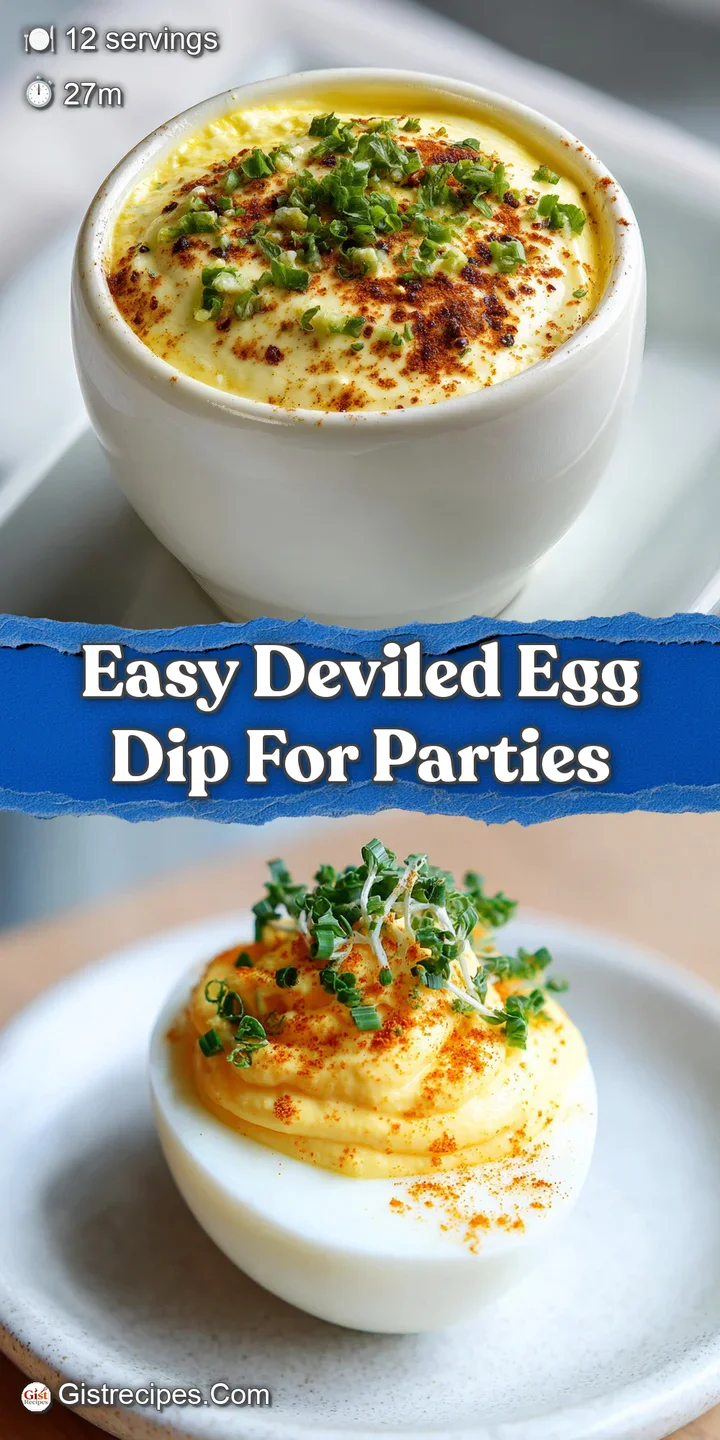 Close-up of a luscious deviled egg dip with a rich texture, dusted with bright paprika, inviting and creamy looking.