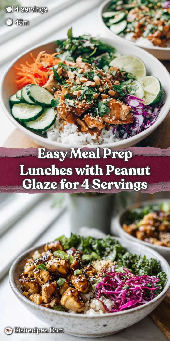 Close-up of glossy peanut-glazed noodles, with sesame seeds and vibrant green onions, highlighting the rich, savory textur...