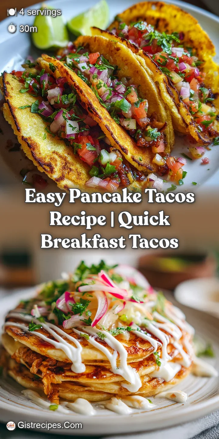 Close-up of a pancake taco: warm golden brown, filled with sweet toppings. A tempting breakfast or brunch indulgence!