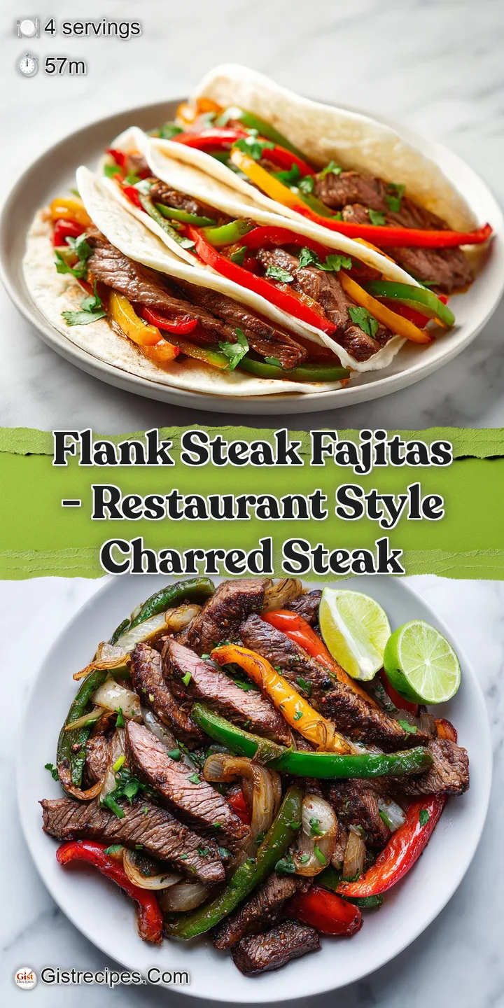 Close-up of juicy flank steak fajita filling, glistening with savory juices and hints of char, bursting with color and tex...