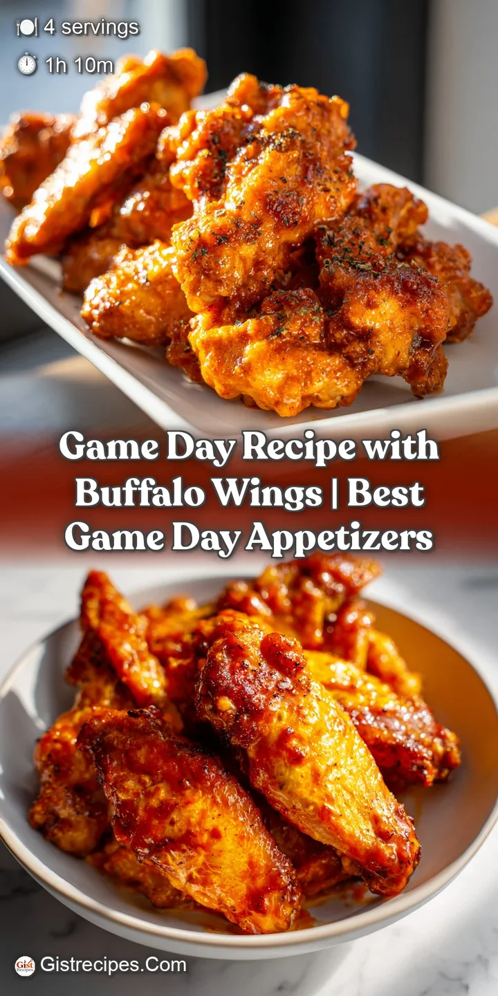 Close-up of juicy buffalo wings, the spicy sauce creating a tantalizing sheen, with a vibrant blue cheese dip just out of ...