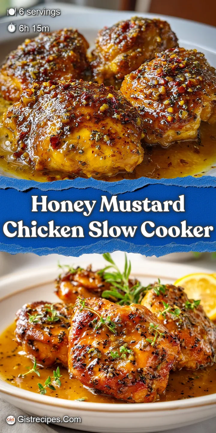 Close-up of honey-mustard chicken with glistening sauce. Tangy, sweet, and flavorful, ready to be devoured.