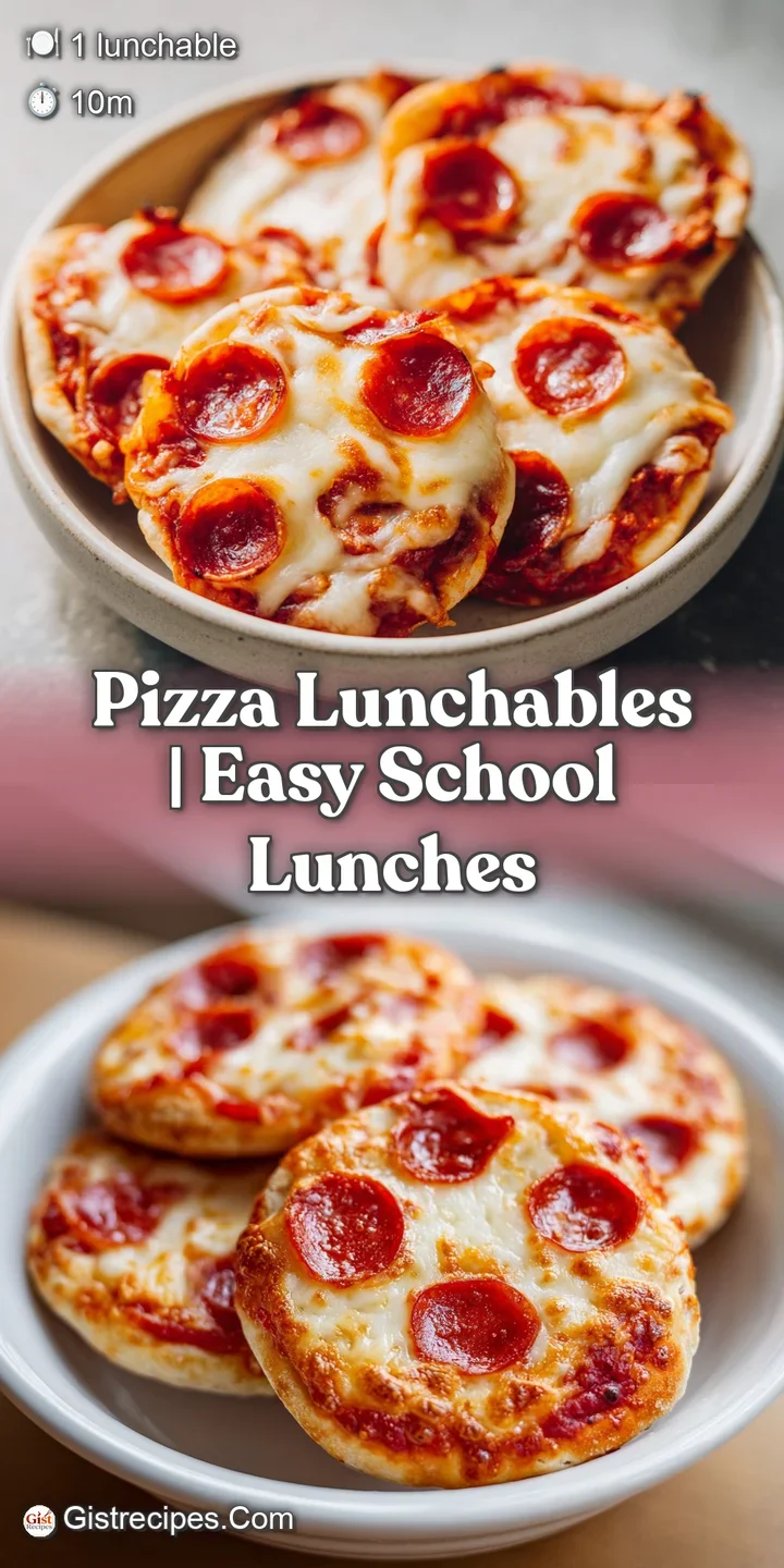 Close-up of gooey melted cheese stretching from a mini pizza crust with rich tomato sauce and spicy pepperoni.