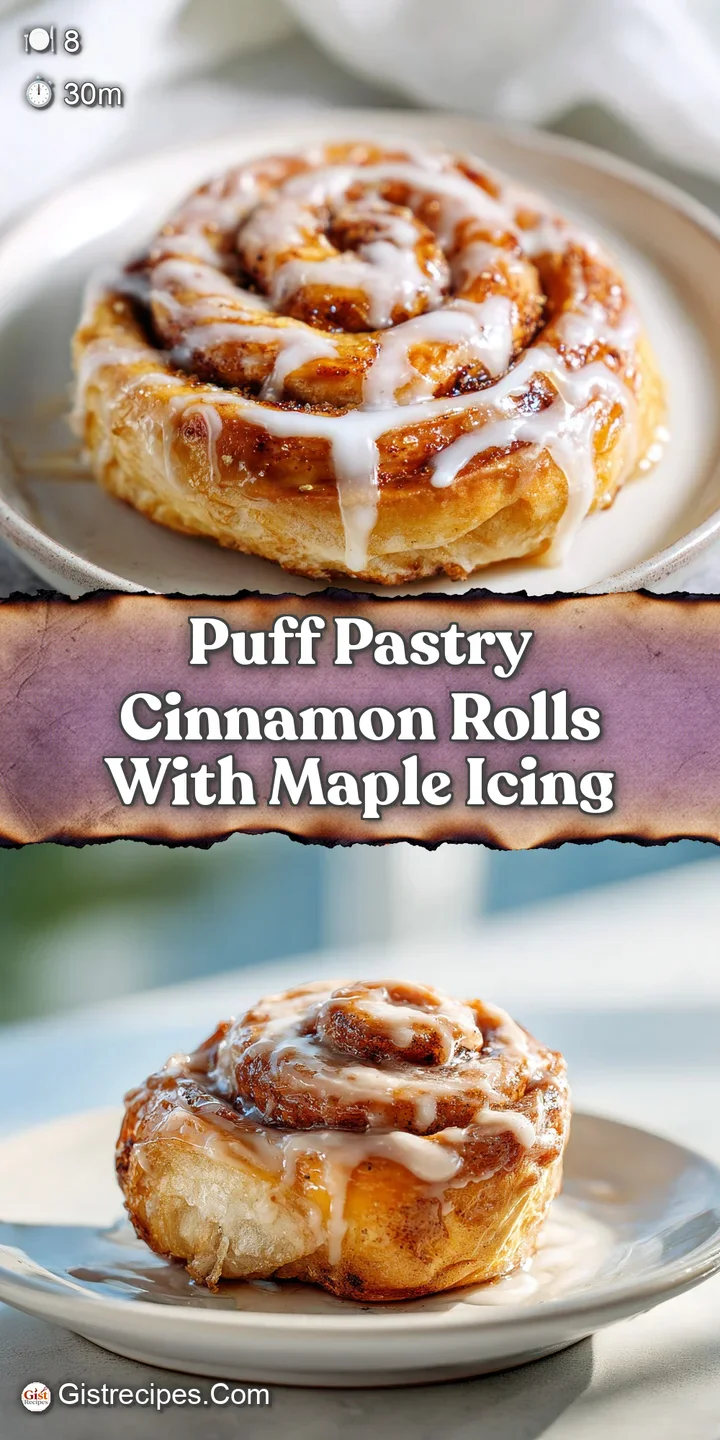 Close-up shot of a gooey cinnamon roll with rich maple icing. Soft, flaky layers are visible. Delicious and comforting.
