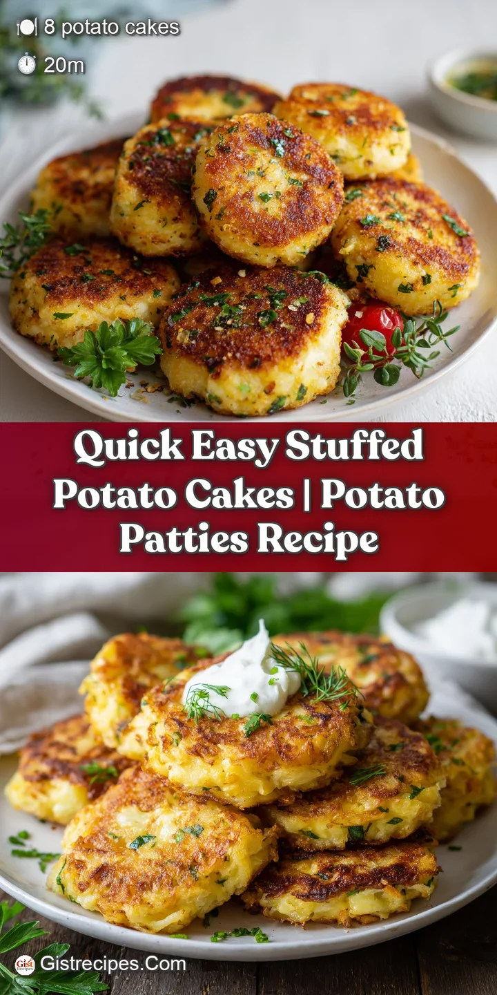 Close-up of a perfectly browned potato cake, revealing a rich, textured beef interior.