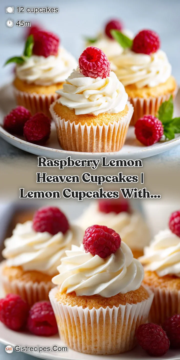 Macro shot of a velvety lemon frosting peak topped with a juicy red raspberry and tiny citrus zest curls.