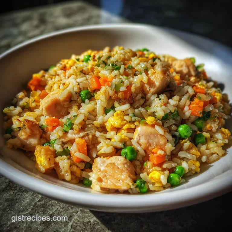Chicken Fried Rice: High-Heat Searing Method