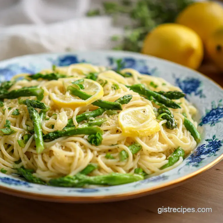 Spring Supper Recipe with Asparagus and Lemon