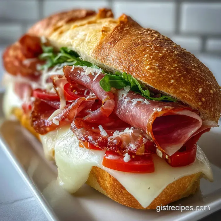 Baked Italian Sub Sandwich Recipe