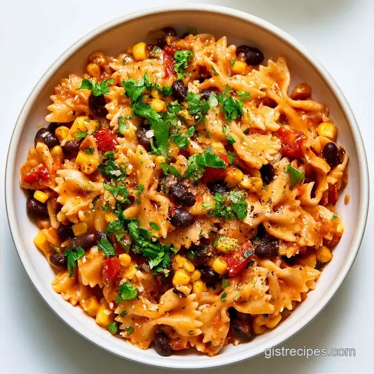 Zesty Black Bean and Corn Pasta Salad