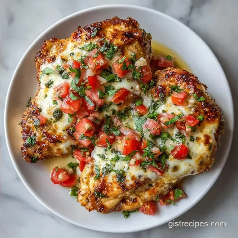 Bruschetta Chicken Bake: Tender and Juicy