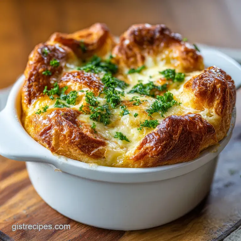 Savory Croissant Breakfast Casserole