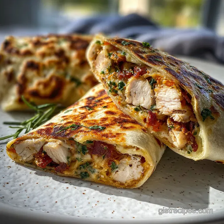 Cheesy Garlic Chicken Wraps: Shatter Crisp