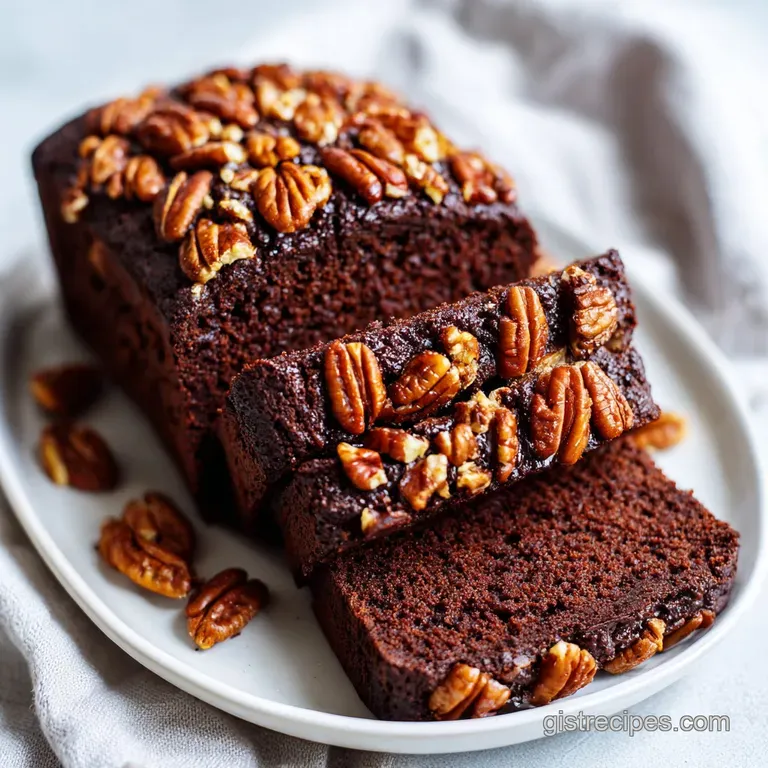 Chocolate Pecan Loaf: Fudgy and Rich