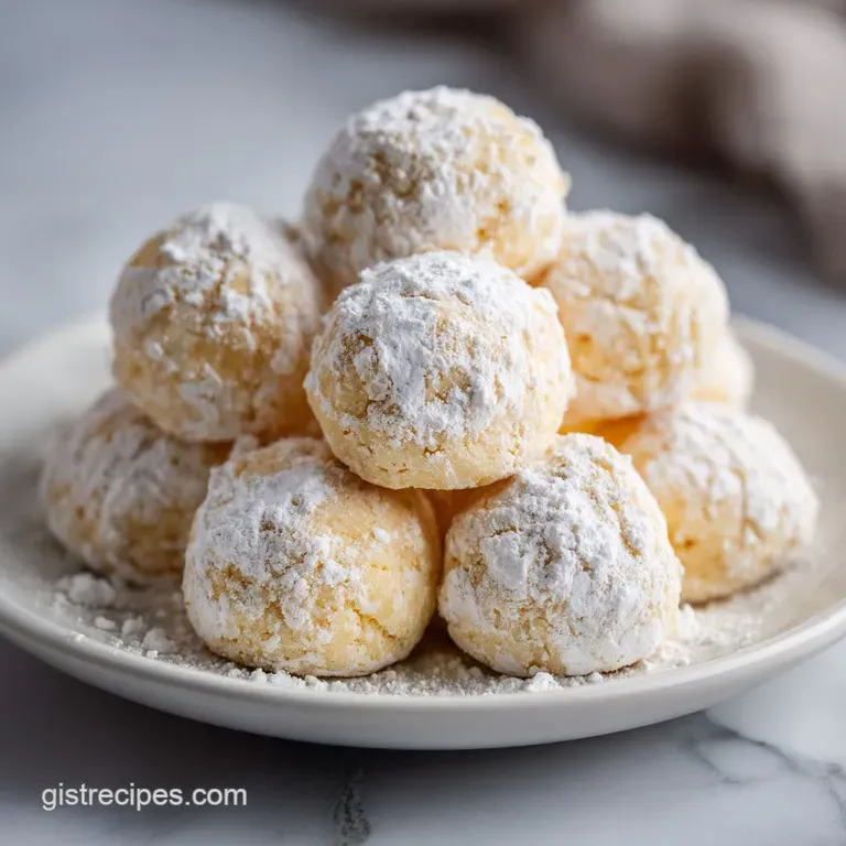 Sweetened Condensed Milk Snowball Cookies