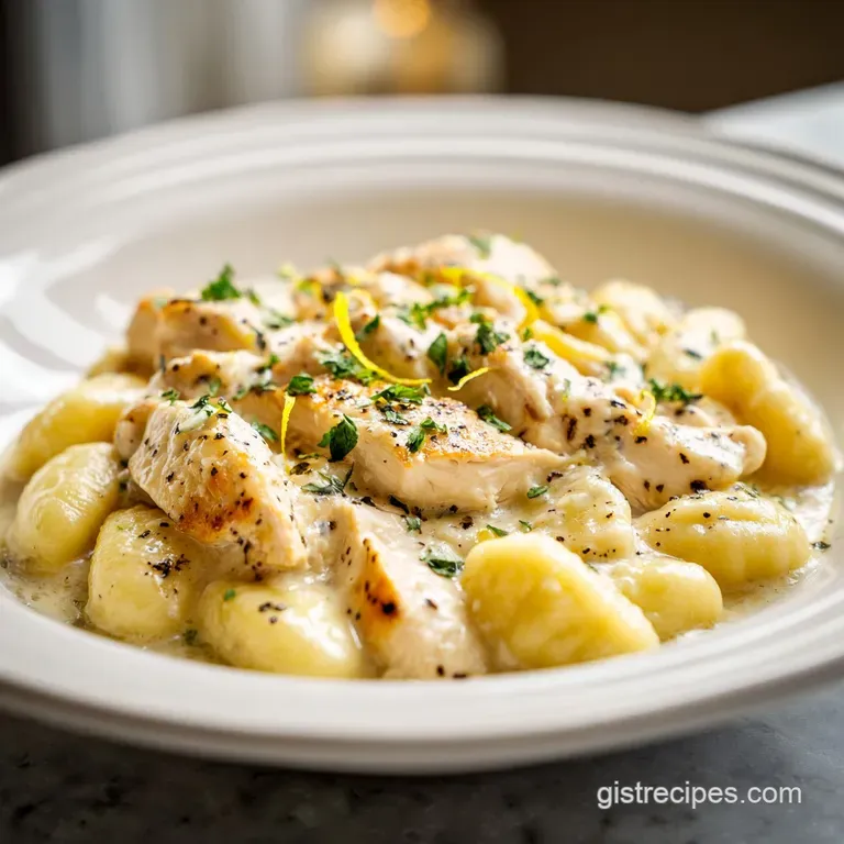 Creamy Lemon Chicken Gnocchi