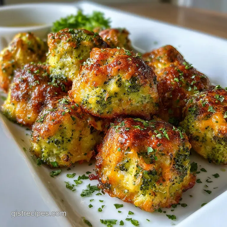 Broccoli Cheese Bites with Crispy Panko