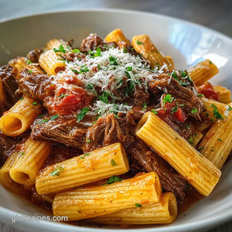 Crockpot Crack Beef Pasta: Silky Ranch Feast