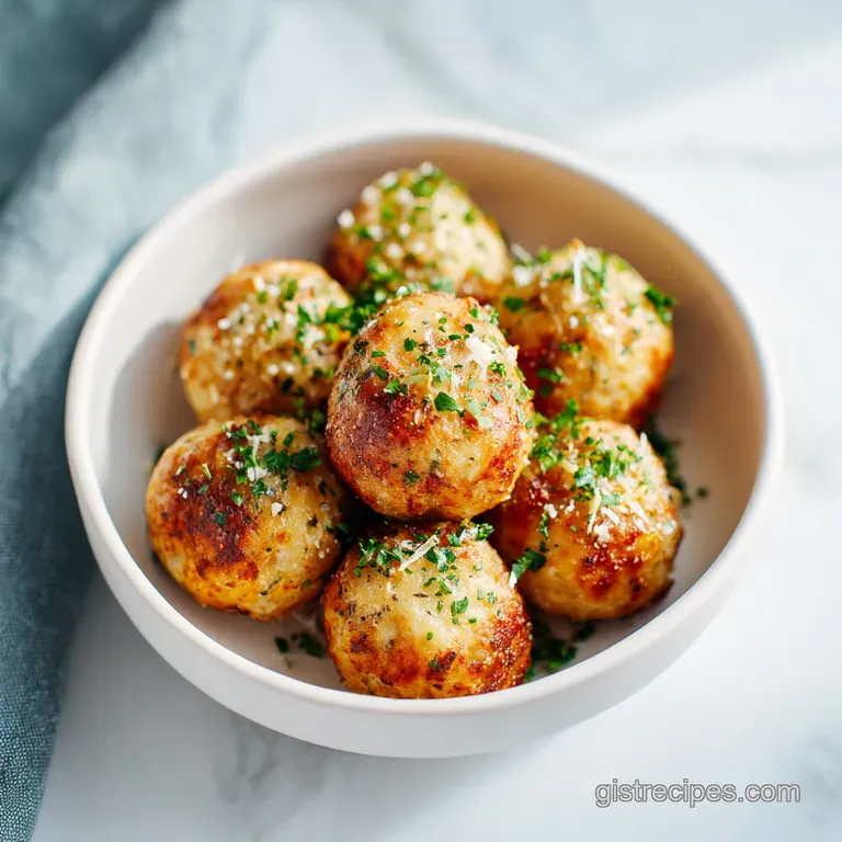 Gourmet French Onion Meatballs with Gruyere