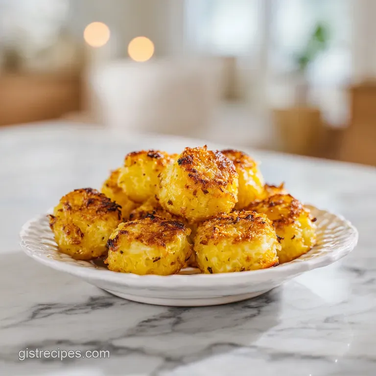 Small, perfectly formed coconut bites artfully arranged with a sprinkle of toasted coconut.