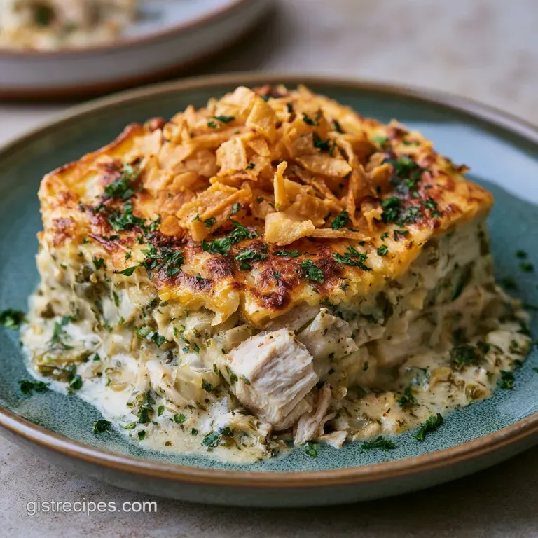 Green Chile Chicken Casserole: Creamy and Hearty