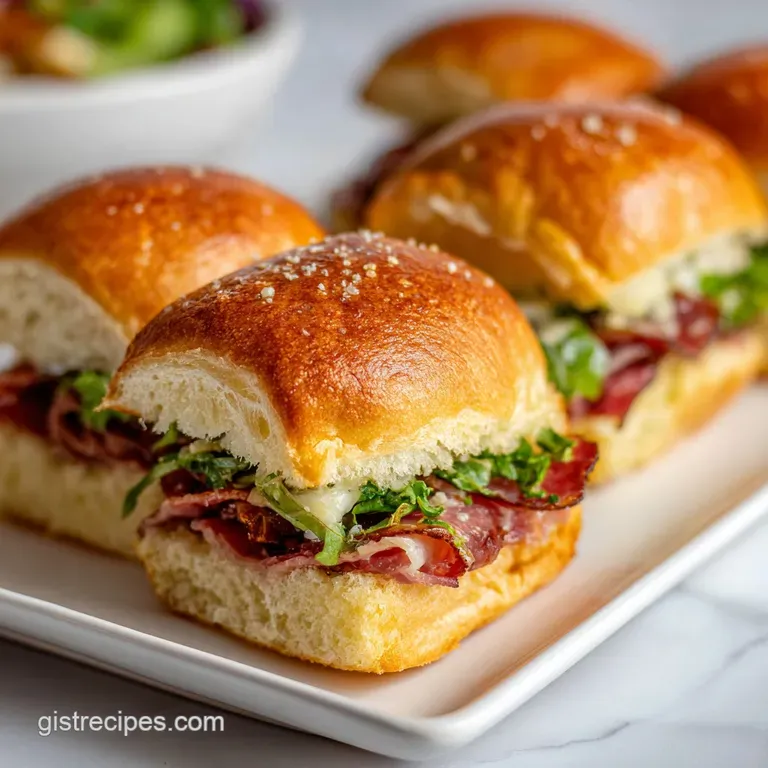 Italian Grinder Sliders: Hot and Savory