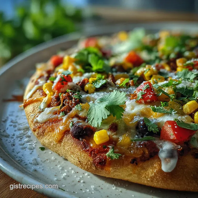 Mexican Pizza: Savory Beef and Beans